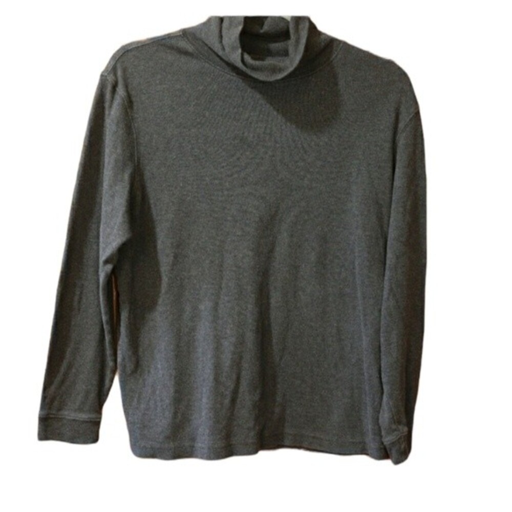 Field Gear Gray Turtle Neck Long Sleeve Base Layer Tshirt LG